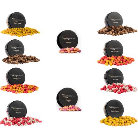 Zestaw Esca Feeder Wafters 10 Sztuk Mix Smaków 6mm + 10mm