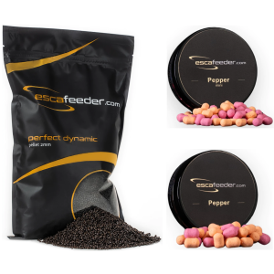 Zestaw Esca Feeder Wafters Pepper 6mm + 10mm + Perfect Dynamic 2mm
