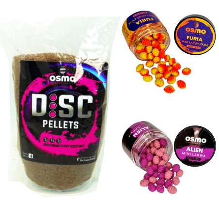 Zestaw Osmo Pellet Zanętowy Pro Disc + Wafters Mini Larwa Osmo Furia Alien