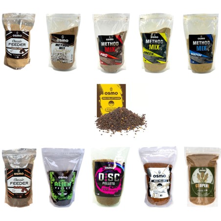 Zestaw Killer Osmo Pellet Zanętowy + Method Mix + Zanęta 11 Sztuk