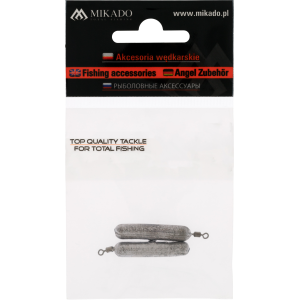 CIĘŻAREK MIKADO CYLINDRYCZNY Z KRĘTLIKIEM - 15g - op.2szt.