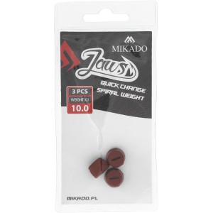 WYMIENNE OBCIĄŻENIE DO WKRĘTÓW MIKADO JAWS QUICK CHANGE SPIRAL - 10gr - op.3szt.
