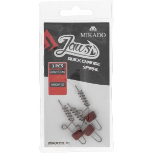 WKRĘT DO PRZYNĘT MIKADO JAWS QUICK CHANGE SPIRAL - 15gr - 6cm - op.3szt.