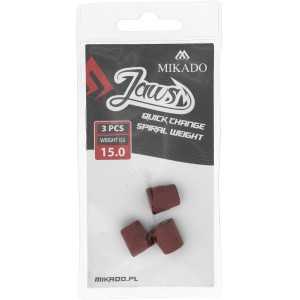 WYMIENNE OBCIĄŻENIE DO WKRĘTÓW MIKADO JAWS QUICK CHANGE SPIRAL - 15gr - op.3szt.