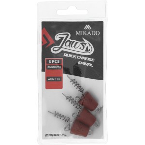 WKRĘT DO PRZYNĘT MIKADO JAWS QUICK CHANGE SPIRAL - 20gr - 4.7cm - op.3szt.
