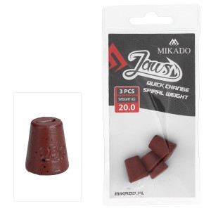 WYMIENNE OBCIĄŻENIE DO WKRĘTÓW MIKADO JAWS QUICK CHANGE SPIRAL - 20gr - op.3szt.