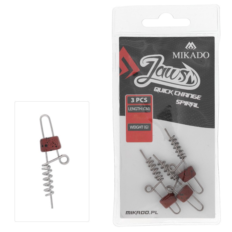 WKRĘT DO PRZYNĘT MIKADO JAWS QUICK CHANGE SPIRAL - 5gr - 6cm - op.3szt.