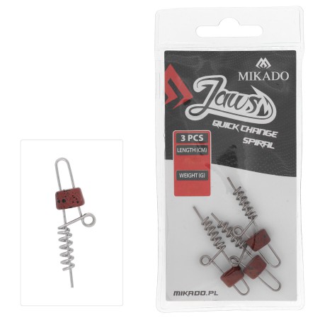 WKRĘT DO PRZYNĘT MIKADO JAWS QUICK CHANGE SPIRAL - 5gr - 6cm - op.3szt.