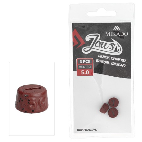WYMIENNE OBCIĄŻENIE DO WKRĘTÓW MIKADO JAWS QUICK CHANGE SPIRAL - 5gr - op.3szt.