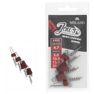 WKRĘT DO PRZYNĘT MIKADO JAWS QUICK CHANGE SPIRAL - MIX - 4.7cm - op.4szt.