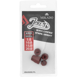 WYMIENNE OBCIĄŻENIE DO WKRĘTÓW MIKADO JAWS QUICK CHANGE SPIRAL - MIX - op.4szt.