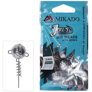CIĘŻAREK GŁÓWKA MIKADO JAWS Z WKRĘTEM 25g - op.3szt.