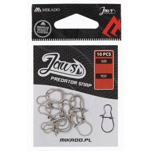 AGRAFKA MIKADO JAWS PREDATOR SNAP rozm. S - op.10szt.