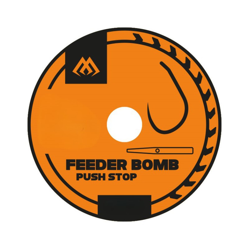 PRZYPON FEEDER BOMB MIKADO Z PUSH STOPEM bez zadziora nr 12 /0.18mm/38cm - 8szt.