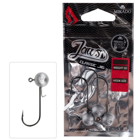 GŁÓWKA JIGOWA MIKADO JAWS CLASSIC 17.5g-2/0 BN - op.3szt.