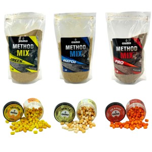 Zestaw Osmo Killer 3x Zanęta Method Mix + 3x Osmo Mini Wafters