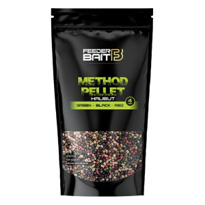 Pellet 4mm Halibut - Green black red - Feeder Bait
