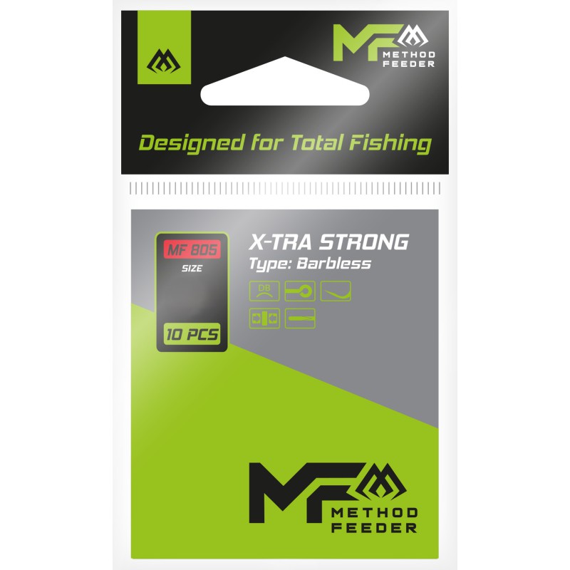 HACZYK MIKADO X-TRA STRONG nr 10 - BEZ ZADZIORA - 10szt.