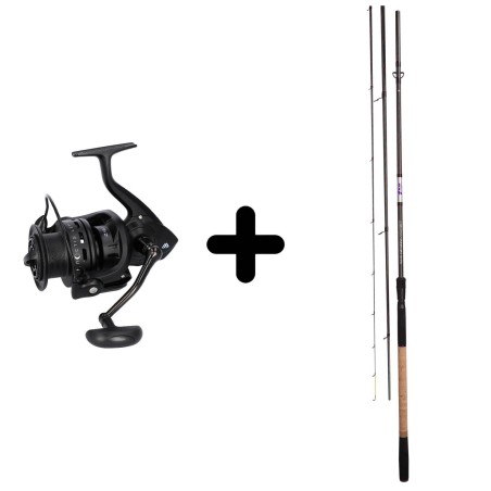 Zestaw Wędka Mikado UV II Medium Feeder 390 + Kołowrotek Mikado Noctis 5008 LCF