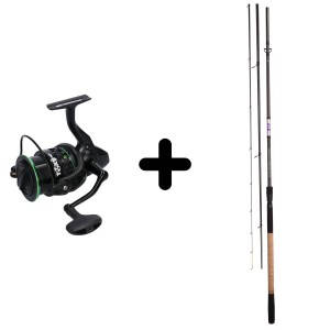 Zestaw Wędka Mikado UV II Medium Feeder 360 + Kołowrotek Mikado Toxy MF 5006