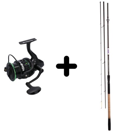 Zestaw Wędka Mikado UV II Medium Feeder 360 + Kołowrotek Mikado Toxy MF 5006