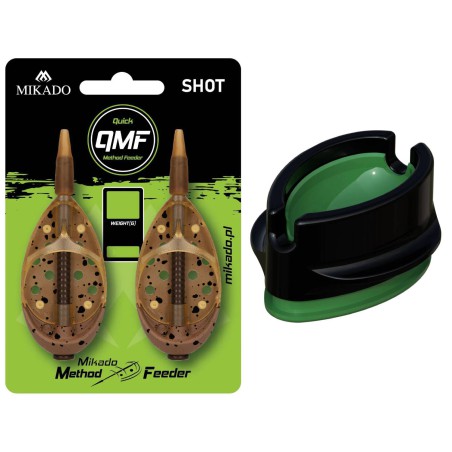 Zestaw 2x Podajnik Do MethodFeeder Shot QMF 40g + Foremka Automatyczna Mikado