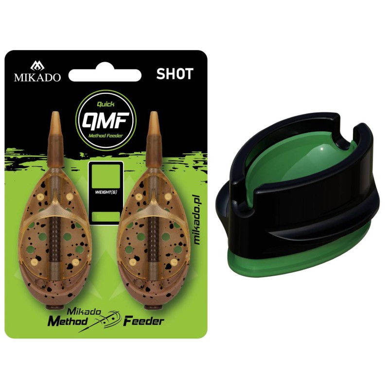 Zestaw 2x Podajnik Do MethodFeeder Shot QMF 50g + Foremka Automatyczna Mikado