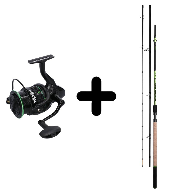 Zestaw Wędka Mikado Toxy Power Method Feeder + Kołowrotek Mikado Toxy MF