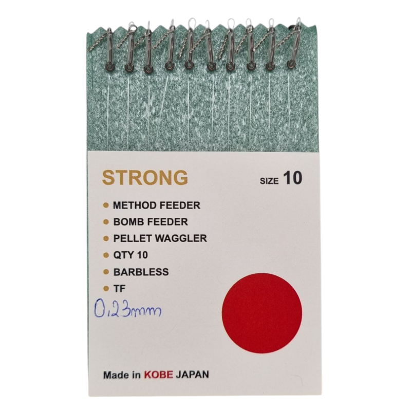 Przypony HAND MADE Esca Feeder STRONG bezzadziorowe 10 / 0.23mm - BAGNET