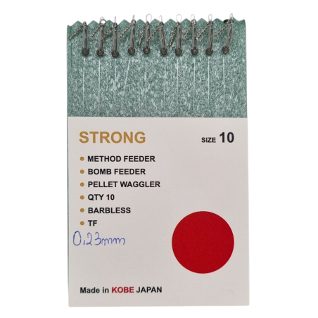 Przypony HAND MADE Esca Feeder STRONG bezzadziorowe 10 / 0.23mm - BAGNET