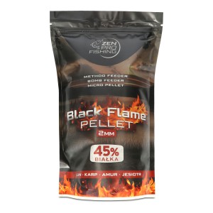 ZEN Pro Fishing BLACK FLAME Pellet 2mm +  Dynamic Corn Natural Feeder Bait