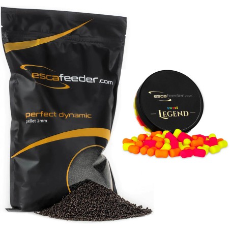 Zestaw Esca Feeder Pellet Perfect Dynamic 2mm + Wafters SWEET LEGEND 10mm