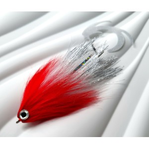 Mucha szczupakowa Gajda Lures HYBRYDA 22cm RED HEAD- 1szt.