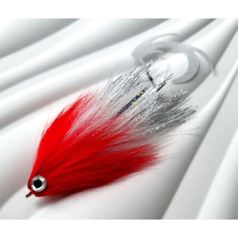 Mucha szczupakowa Gajda Lures HYBRYDA 22cm RED HEAD- 1szt.