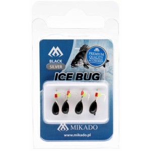 PRZYNĘTA MIKADO ICE BUG 4mm - CZARNO SREBRNY - op.4szt.