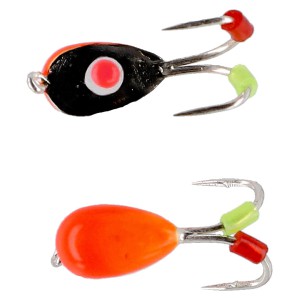 PRZYNĘTA MIKADO ICE BUG POMARAŃCZOWY 4mm - CZARNY - op.4szt.