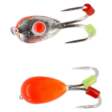 PRZYNĘTA MIKADO ICE BUG POMARAŃCZOWY 4mm - SREBRNY - op.4szt.