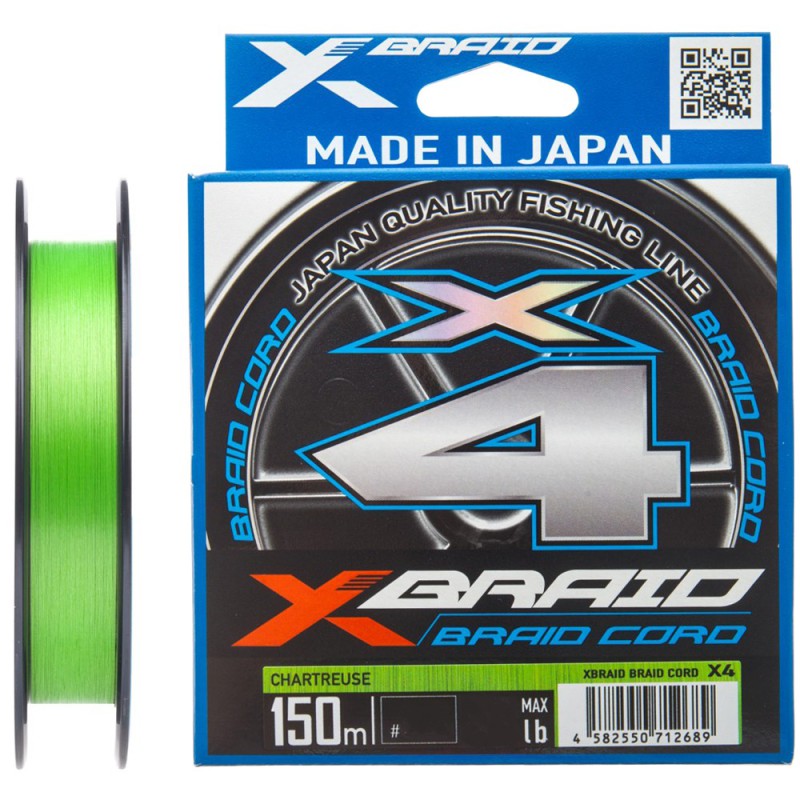 PLECIONKA YGK X-Braid Braid Cord X4 150m PE 3.0/0.296mm 40lb/18.0kg
