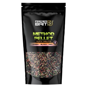 Micro Pellet 2mm Tutti Frutti -Green & Black & Red- Feeder Bait