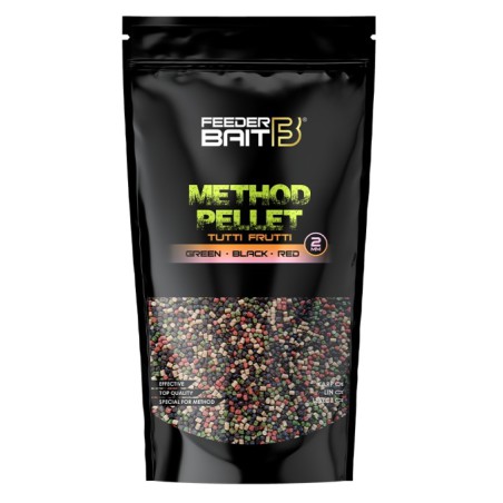 Micro Pellet 2mm Tutti Frutti -Green & Black & Red- Feeder Bait