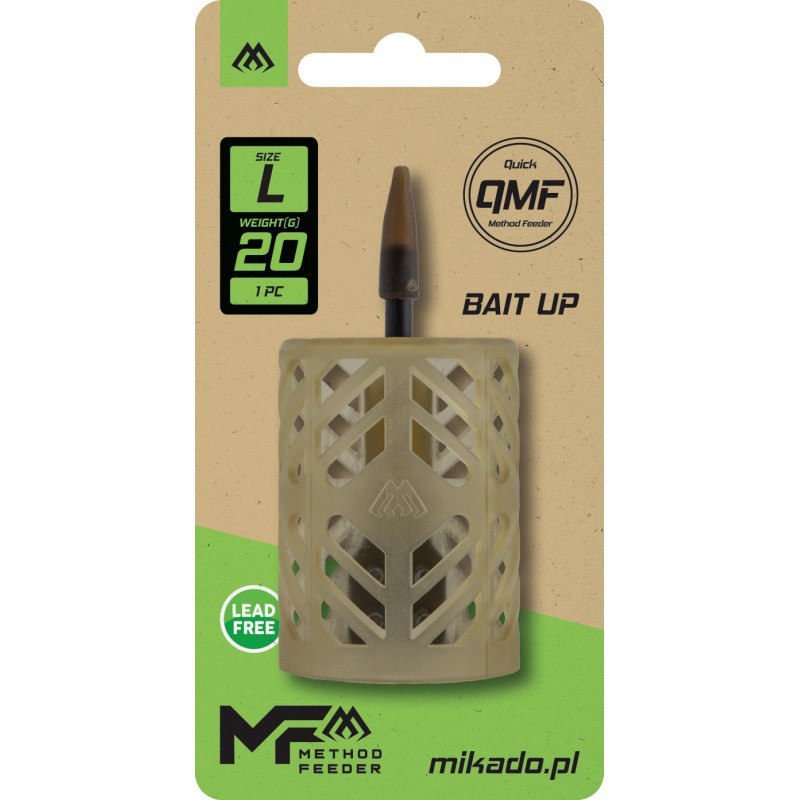 KOSZYCZEK MIKADO BAIT UP FEEDER - Q.M.F. rozm. L - 20g