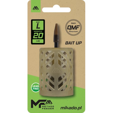 KOSZYCZEK MIKADO BAIT UP FEEDER - Q.M.F. rozm. L - 20g