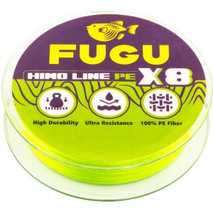 PLECIONKA FUGU HIMO LINE PE X8 0,10mm FLUO GREEN 120m