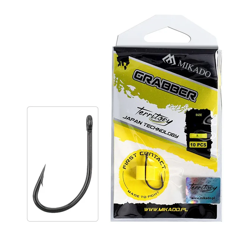 HACZYK MIKADO TERRITORY - GRABBER nr 4 - POKRYTY TEFLONEM - 10szt.