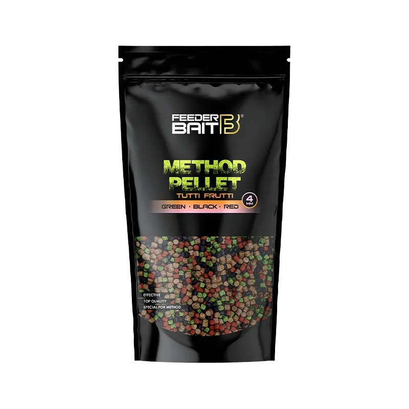 Micro Pellet 4mm Tutti Frutti -Green & Black & Red- Feeder Bait