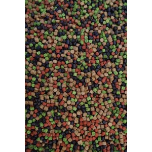 Micro Pellet 4mm Tutti Frutti -Green & Black & Red- Feeder Bait
