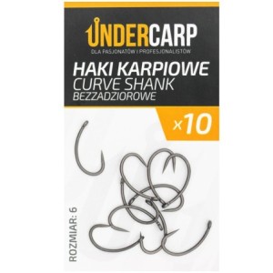 Undercarp Teflonowe haki karpiowe CURVE SHANK 2