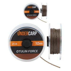 Undercarp Plecionka przyponowa w otulinie 10 m/25 lbs OTULIN FORCE - brązowa