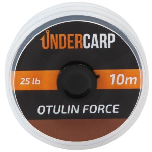 Undercarp Plecionka przyponowa w otulinie 10 m/25 lbs OTULIN FORCE - brązowa