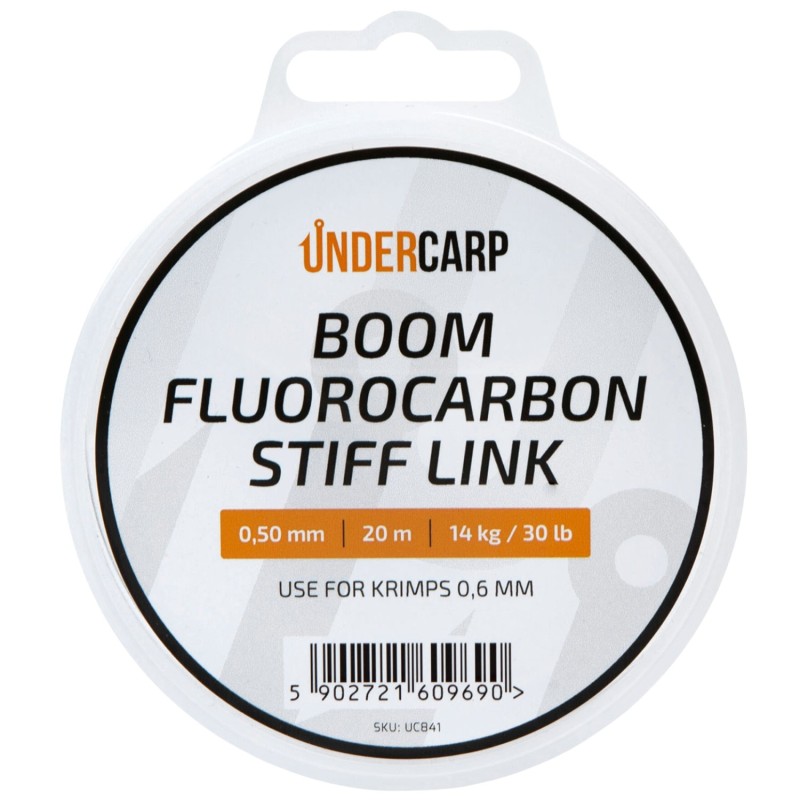 Undercarp Boom Fluorocarbon Stiff Link 0,50mm 20m 14kg/30lb